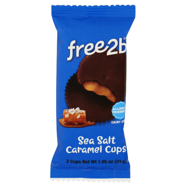 Free2b Dark Chocolate Sea Salt Caramel Cups