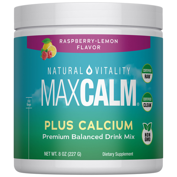 Natural Vitality Raspberry Lemonade Calm Plus Calcium Same-Day