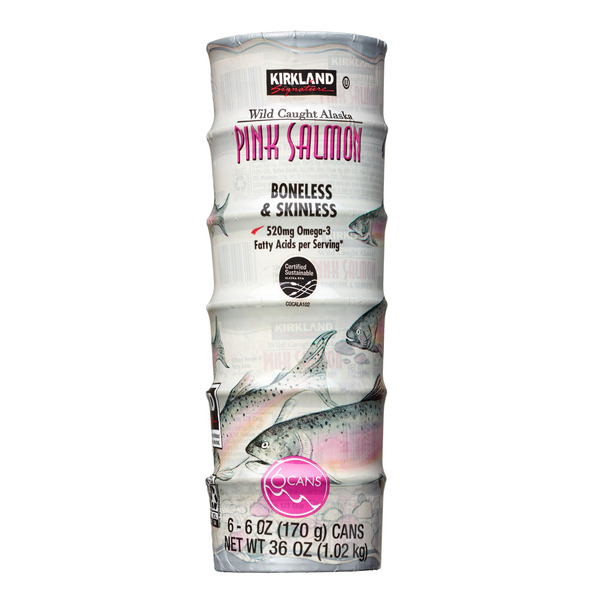 Wild Alaskan Pink Salmon, 6 x 6 oz