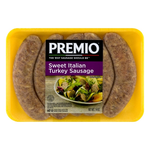Premio Sweet Italian Turkey Sausage (14 oz) Instacart