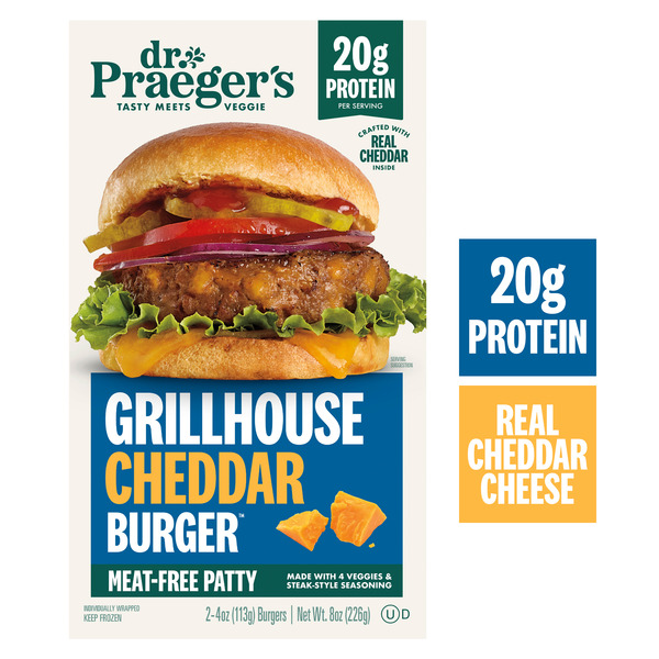 Dr. Praeger's Grillhouse Cheddar Burger