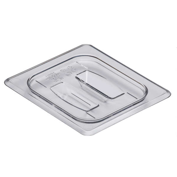 Cambro - Camwear Food Pan Cover, 1/6 size, with handle, clear, NSF