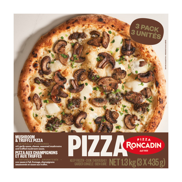 Roncadin Mushroom & Truffle Pizza, 3 x 435 g