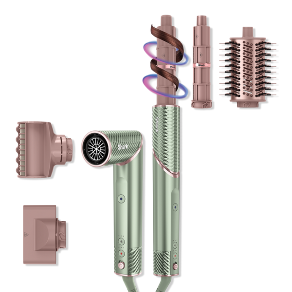 Shark Beauty FlexStyle IonCurl Ion Air Drying, Curling & Styling System, Strawberry Matcha
