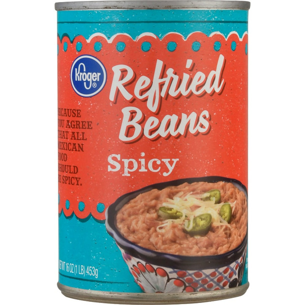 Kroger Kroger Refried Beans, Spicy Pickup Instacart