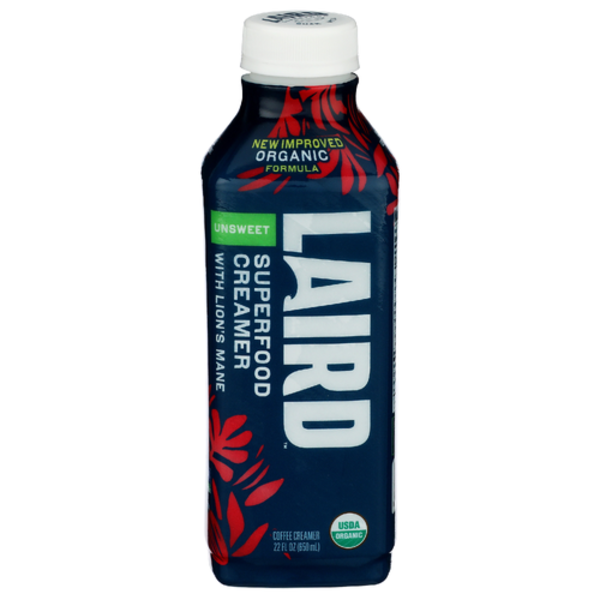 Laird Superfood Organic Unsweet Superfood Creamer With Lion's Mane