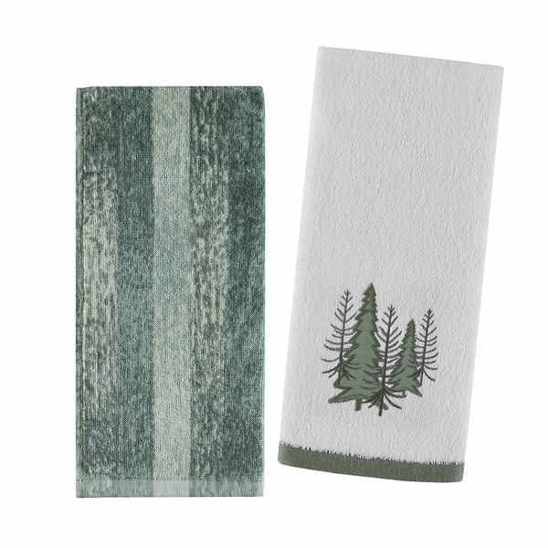 The Big One Mountain Mist 2-Pack Hand Towel Set, Mountain Blue