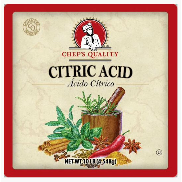 Chef's Quality - Citric Acid - 10 lbs