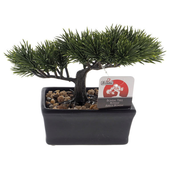 Plastic Bonsai Tree In Ceramic Pot