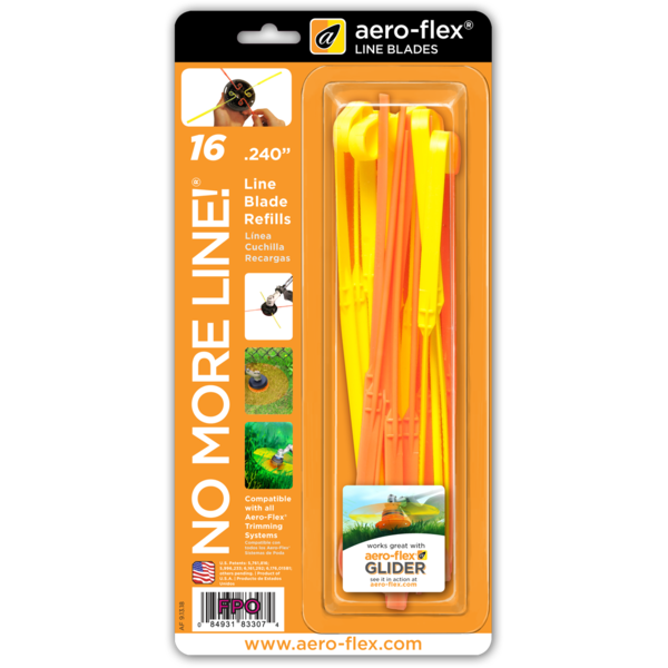Aero-Flex Aero-Flex 240 Line Blades 16 -Pack 0.240-in x 5-ft Line blades Trimmer Line