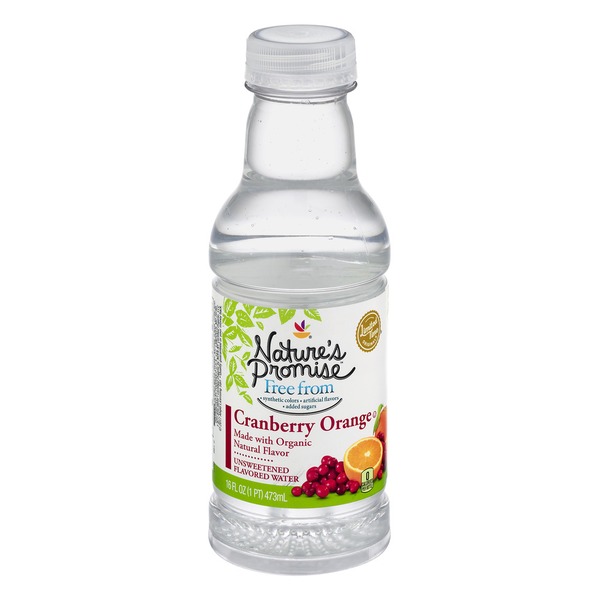 Nature's Promise Unsweetened Flavored Water Cranberry Orange (16 fl oz
