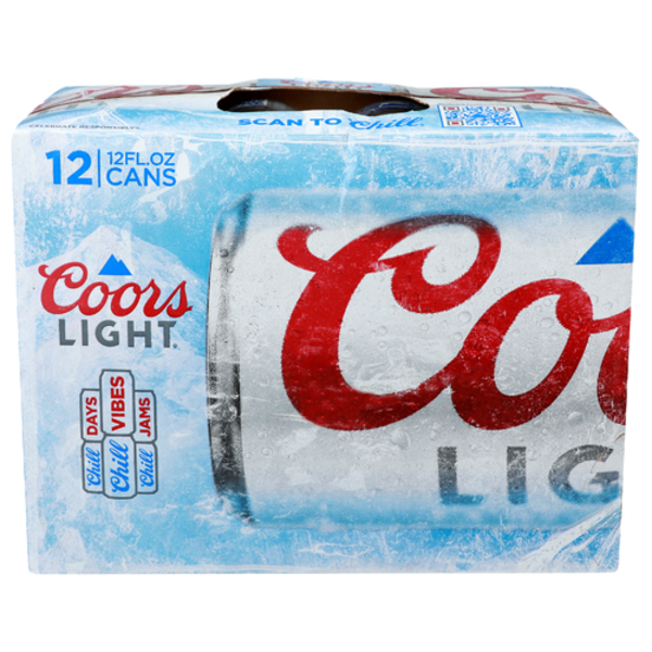 Coors Light 12 Pack Cans