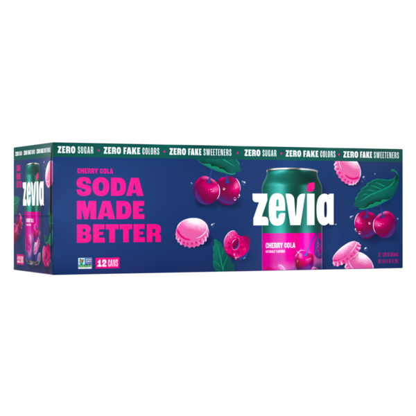 Zevia Soda, Zero Sugar, Cherry Cola Same-Day Delivery or Pickup