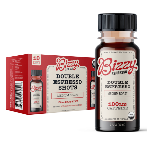 Get Bizzy Organic Espresso Shots, 2 fl oz, 10-count Same-Day