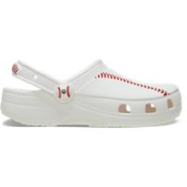 Crocs Kids' Classic Medium Width Baseball Clogs, Size 12 - White