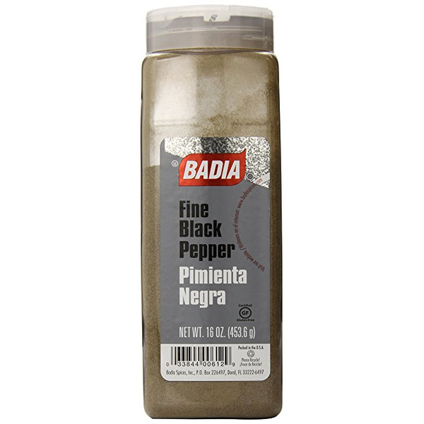 Badia - Fine Ground Black Pepper - 16 oz