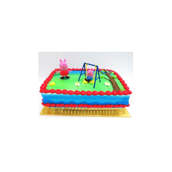 Quarter Sheet Double Layer Tres Leches Cake With Toys