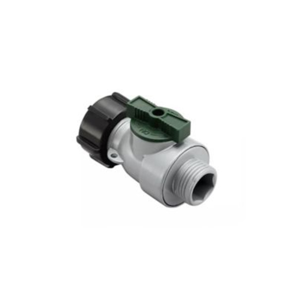 Ground Work 3/4 in. Aluminum Hose Connector with Shutoff