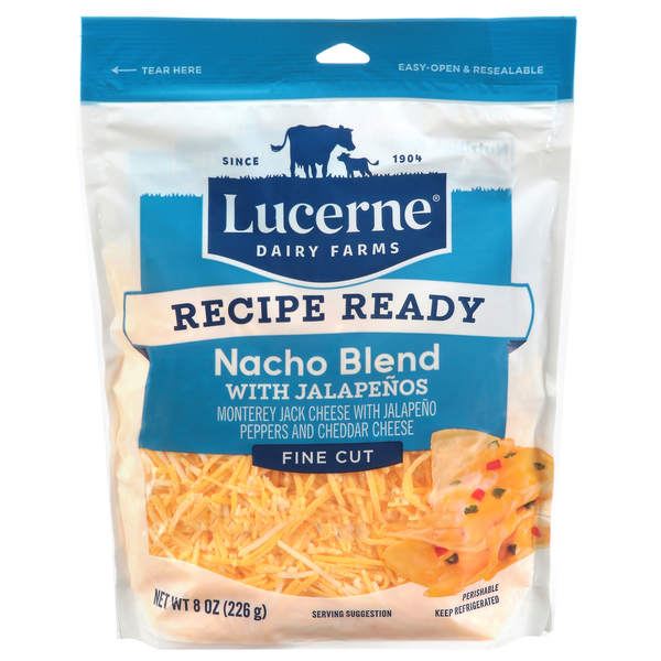 Lucerne Fine Cut Nacho Blend with Jalapeno Cheese
