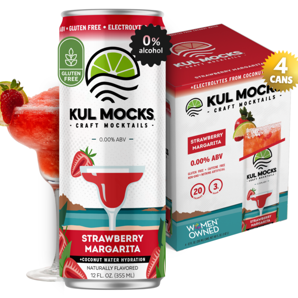 KUL MOCKS Original Craft Mocktails, Strawberry Margarita Same-Day