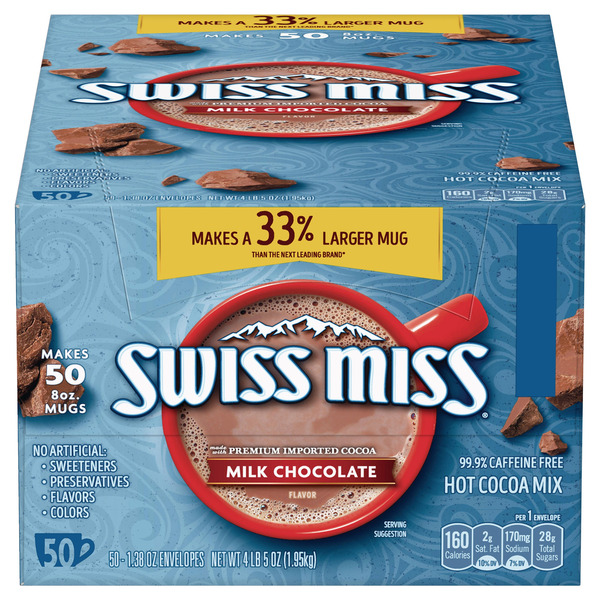 Swiss Miss, Hot Cocoa Mix, 1.38 oz, 50-Count