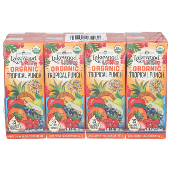 Lakewood Organic Tropical Punch Juice Boxes 8 Pack Same-Day