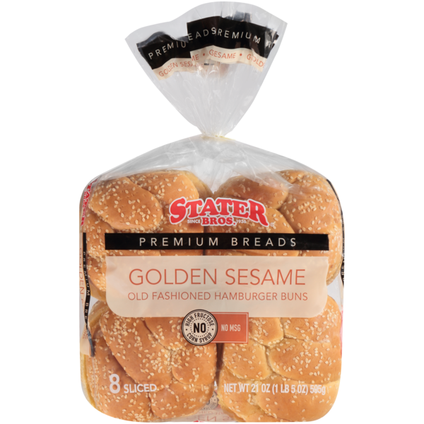 Stater Bros Golden Sesame Old Fashioned Hamburger Buns (8 ct) Instacart