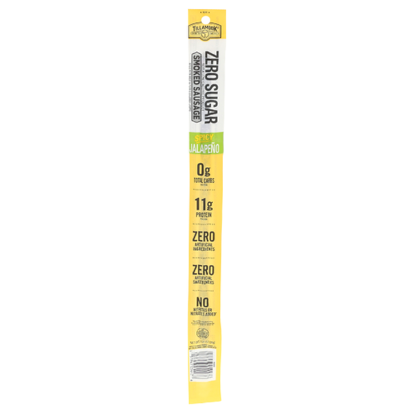 Tillamook Country Smoker Zero Sugar Spicy Jalapeno Smoked Sausage