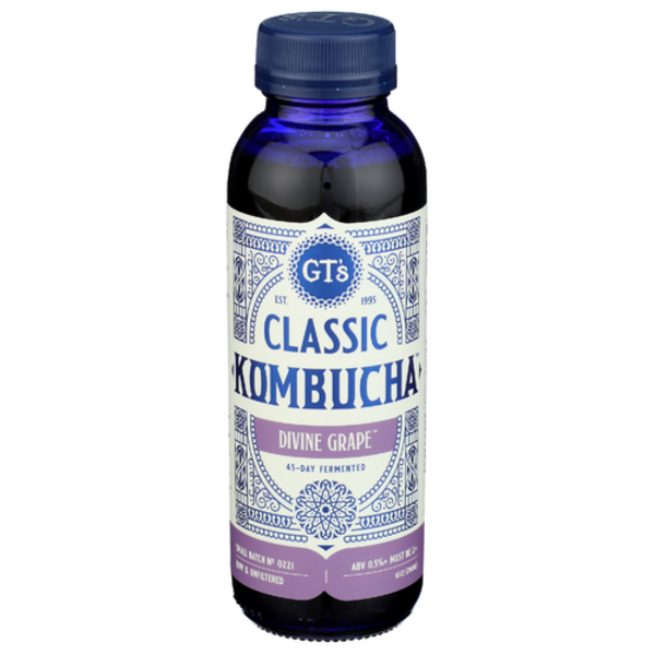 Gt's Living Foods Organic Divine Grape Classic Kombucha Same-Day