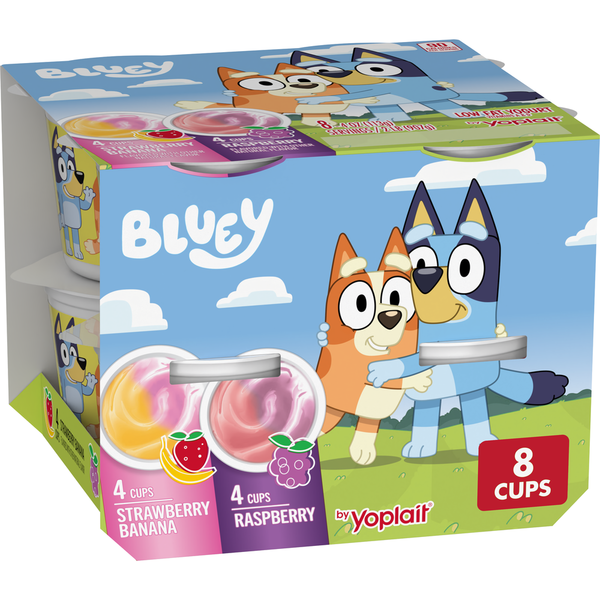 Yoplait Bluey Low Fat Yogurt Cups Variety Pack