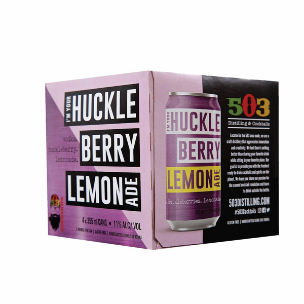 503 Distilling & Cocktails I'm Your Huckleberry Lemonade, Ready-to