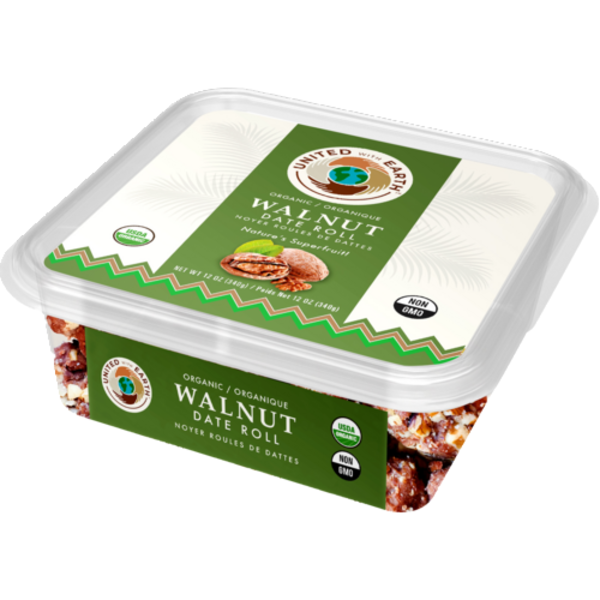 United With Earth Organic Walnut Date Rolls