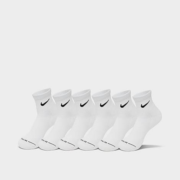 Nike Everyday Elevated Ankle Socks, L - White/Black