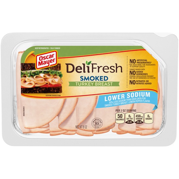 Oscar Mayer Lower Sodium Smoked Turkey Breast (8 oz) Instacart