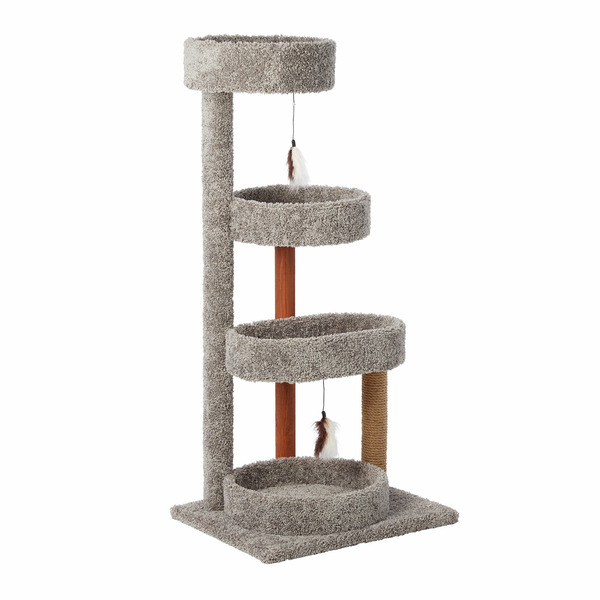 PetSmart Whisker City Treetop Terrace Cat Tower Grey Same-Day