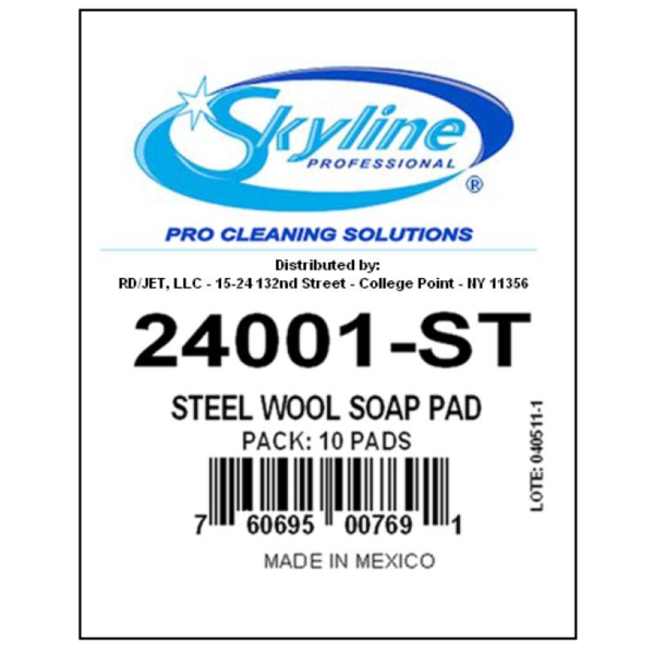 Skyline - Hotel Size Steel Wool Soap Pads - 10 ct