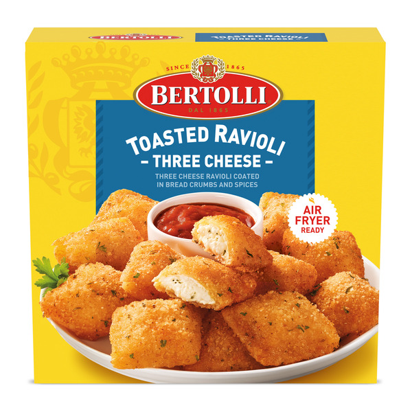 Bertolli Three Cheese Toasted Ravioli, Frozen Appetizer