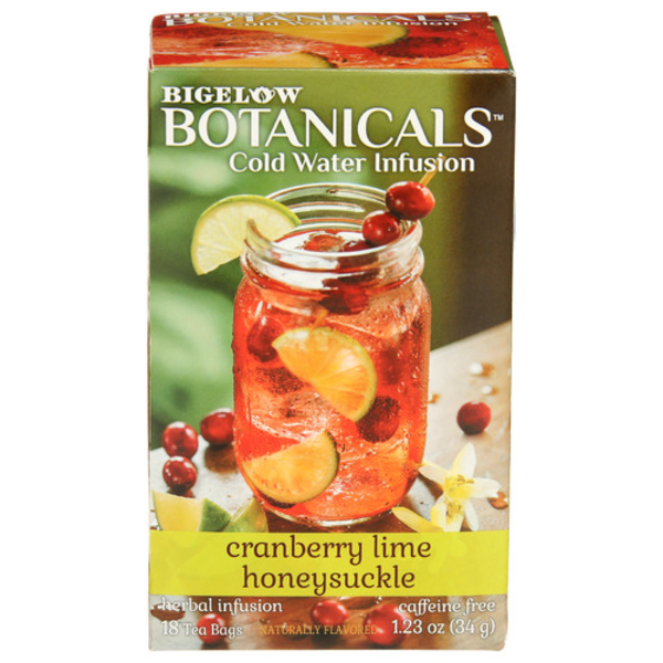 Bigelow Cranberry Lime Honeysuckle Herbal Infusion Tea Same-Day