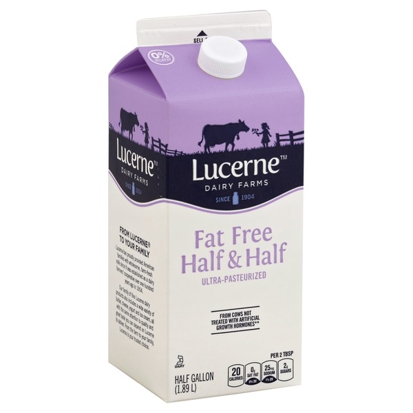 Lucerne Half & Half, Fat Free (0.5 gal) from Safeway Instacart