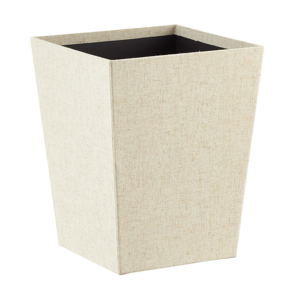 Bigso Box Of Sweden Linen Paper Bin, 10.25 x 12.75 in - Natural