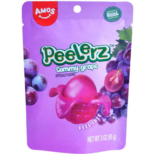 AMOS Peelerz Grape Gummy Candy