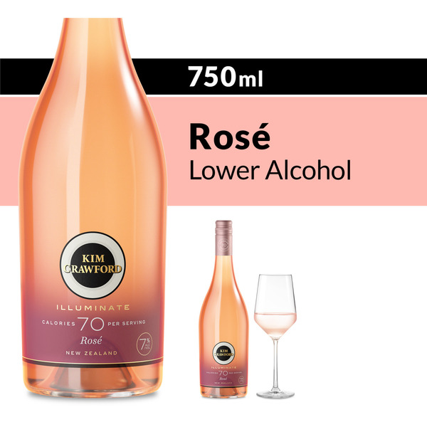 Kim Crawford Illuminate New Zealand Lower Alcohol Rose Wine Same