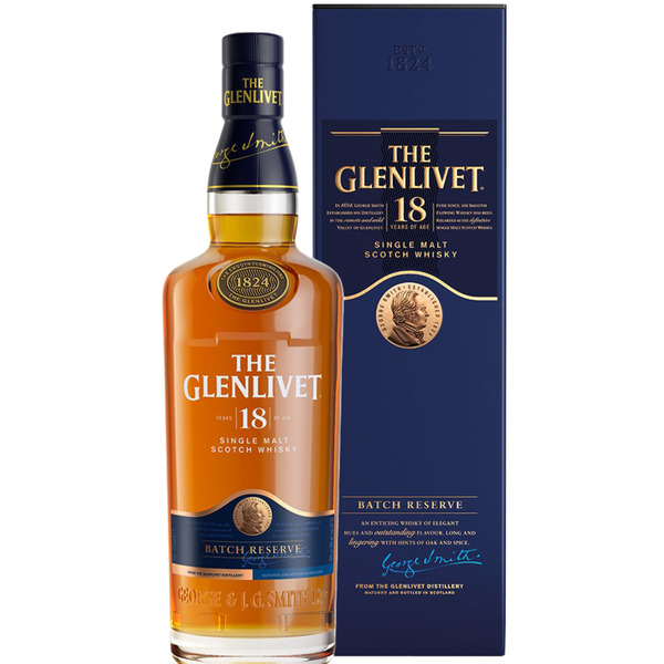 The Glenlivet 18 Year Old Single Malt Scotch Whisky Same-Day