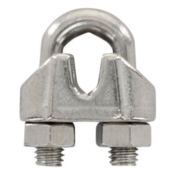 Hillman Hardware Essentials 3/16 in. Wire Cable Clamp, Stainless Steel