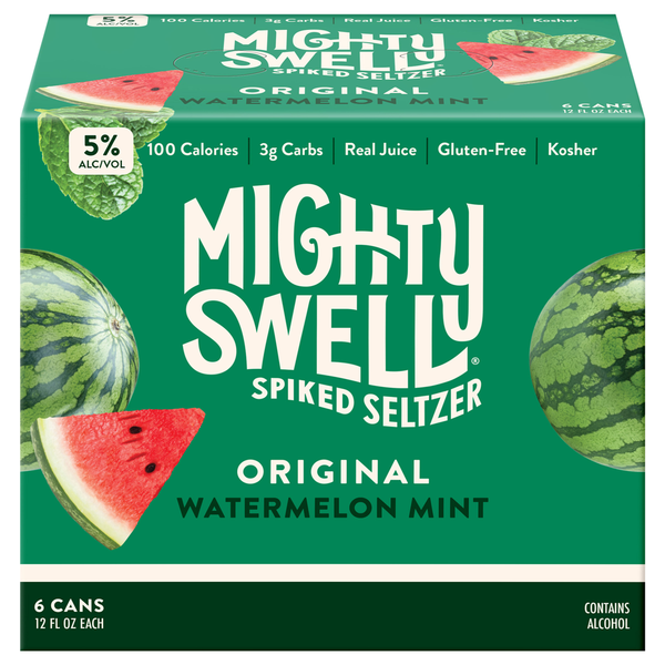 Mighty Swell Watermelon Mint Spiked Seltzer Same-Day Delivery or