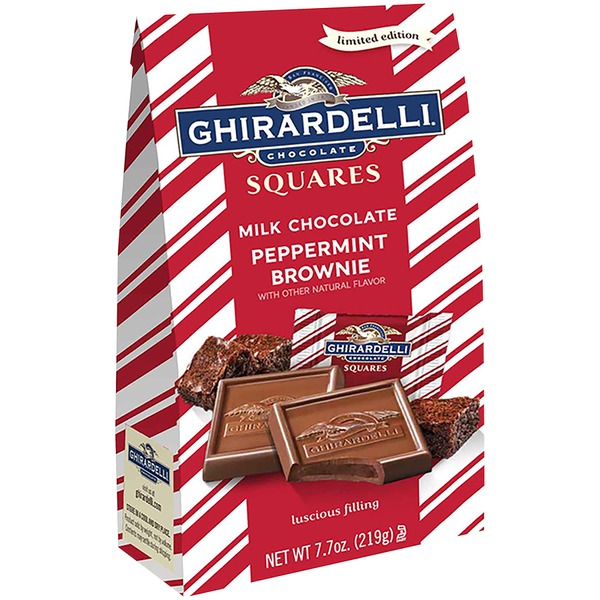 Ghirardelli Chocolate Peppermint Brownie Milk Chocolate Squares (7.7 oz) from Safeway Instacart