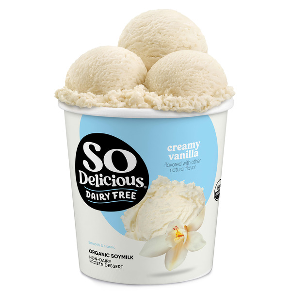 So Delicious Soy Milk Frozen Dessert, Creamy Vanilla, Dairy Free