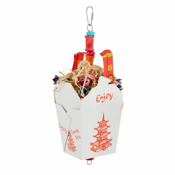 All Living Things Chinese Takeout Bird Toy - Multiple Colors