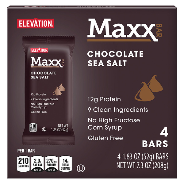 Elevation Dark Chocolate Sea Salt Maxx Bar