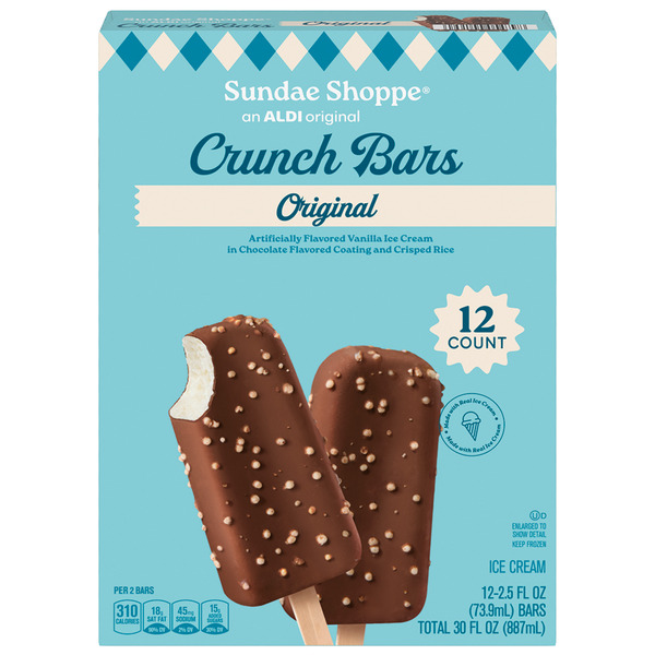 Sundae Shoppe Crunch Frozen Dairy Dessert Bars Same-Day Delivery